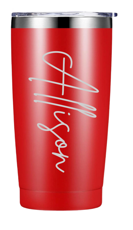 Custom engraved with your name 20 oz. Tapered Cup