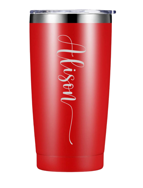 Custom engraved with your name 20 oz. Tapered Cup